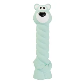 Teddybär mit Latexseil und Knirschgeräusch 15 cm, Latex HipHop